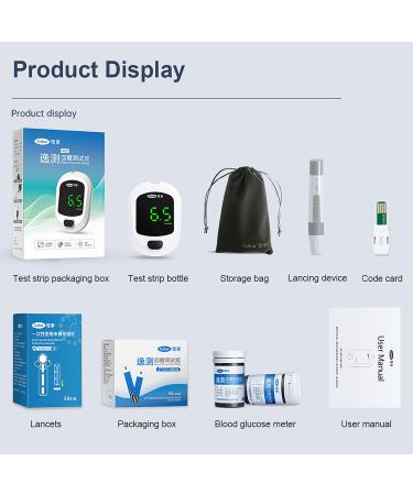 Cofoe Diabetes Testing Kit - Glucose Meter, 100 Test Strips, Lancets, Carrying Case - Buy Online on GoSupps.com