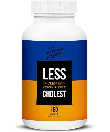 Lively Vitamin Co. Less Cholest - Statin-Free Red Yeast Rice Capsules for Cholesterol & Heart Health - with Cayanne Pepper, Bergamot & Resveratrol - 180 Vegan Capsules - Buy Online on GoSupps.com
