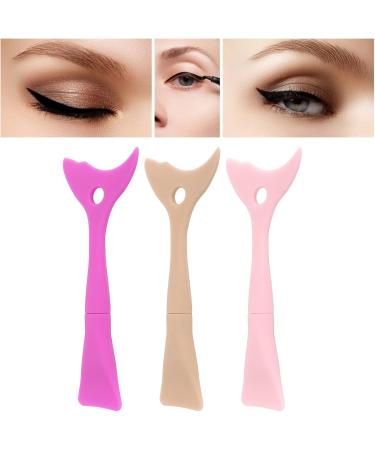 Mascara Guard Applicator 3pcs Silicone Eye Makeup Aids Eyeshadow Mask Brush Mascara Guard Aid Reusable Stencils Multifunctional Mascara Guard Eye Make Up Aid Tools - Buy Online on GoSupps.com