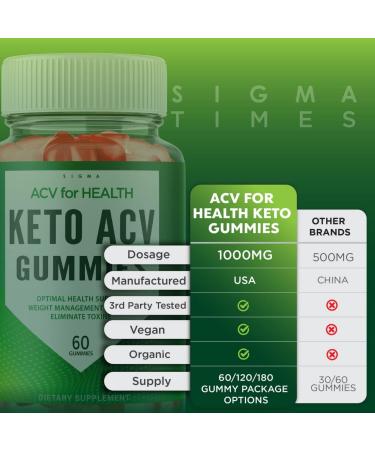 ACV for Health Keto Gummies - Advanced Weight Loss Formula for Belly Fat - 60 Gummies - Buy Online on GoSupps.com