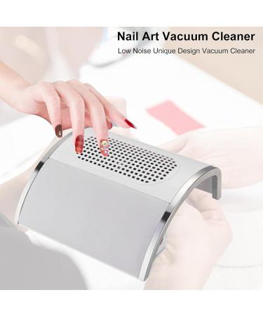80W Nail Dust Collector Low Noise Nail Equipment with 2 Fans Strong Suction Nail Dust Collector for Beauty Salon and Household White - Buy Online on GoSupps.com