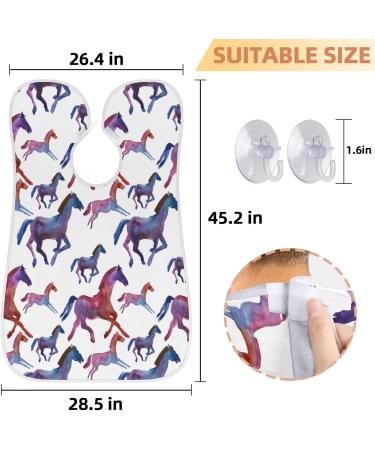 Shop Beard Bib Apron for Men - Waterproof Hair Catcher & Grooming Cape | Cute Horse Pattern - Buy Online on GoSupps.com