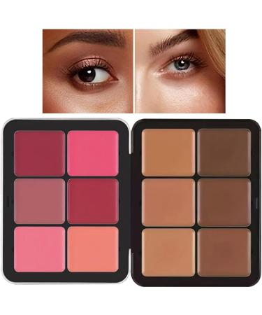 Cream Blushes Palette Facial Camouflage ing Pallet Facial Camouflage ing Pallet Correcting Cream Waterproof Long-lasting Concealer Palette For Dark Circles Pochy - Buy Online on GoSupps.com