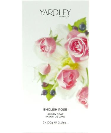  Yardley Yardley of London English Rose 3 Luxury Soap Bars - 3.5 Oz Made in England by Yardley - Buy Online on GoSupps.com