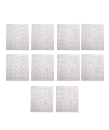 Baugger Nail Stickers | 240 Pieces Nail Glue Adhesive Tapes Nail Tabs Clear DIY Manicure Decoration for Fake Nails Tips