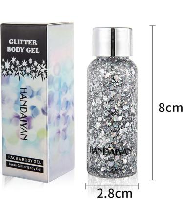 Mermaid Sequins Chunky Glitter Liquid Eyeshadow & Body Gel - 30g (07 Bronze) - Buy Online on GoSupps.com