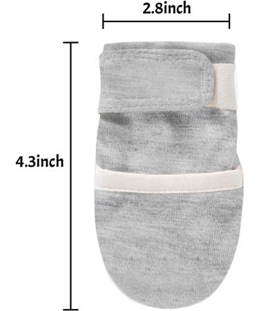 Unisex Baby Cotton Mittens | Newborn Boys Girls Winter Gloves | Anti-Scratch & Thermal Hand Warmer | Adjustable | 0-6 Months | Grey - 1 Pair - Buy Online on GoSupps.com