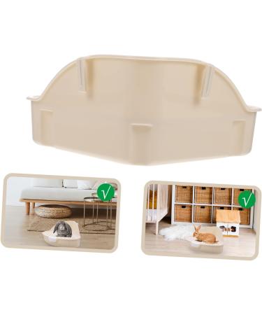 HANABASS 2pcs Box Rabbit Toilet Critter Litter Hamster Triangle Toilet Hamster Bedding Cage Pee Plastic White 25X19X10CMx2pcs Whitex2pcs - Buy Online on GoSupps.com