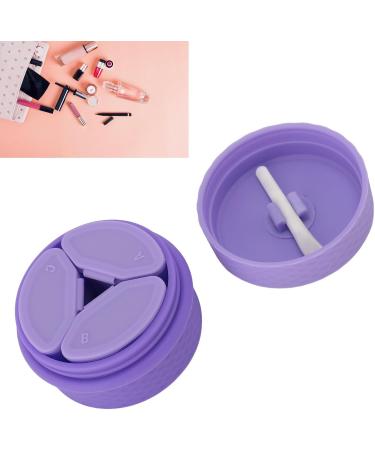Travel Silicone Makeup Containers Trinkets Pills Silicone Cream Jars with Spoon Leakproof Portable for Outdoor (Purple) - Buy Online on GoSupps.com