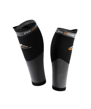 Calf Compression Sleeves For Men And Women - Leg Compression Sleeve - Calf Brace For Running Cycling Travel Small Gray