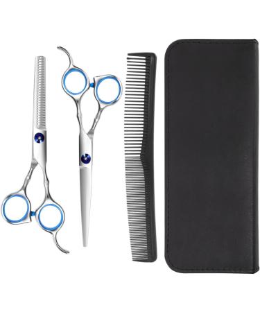 Barber Tools Hairdressing Scissors Set Hair Thinning Scissors Barber Shears Hair Cutting Scissors with Barber Cape - Buy Online on GoSupps.com