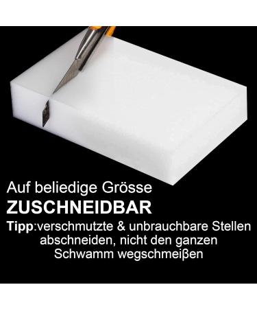 Trintion 50-Pack Melamine Magic Eraser Sponges | Powerful Water-Activated Cleaning for Dirt & Stains - Buy Online on GoSupps.com