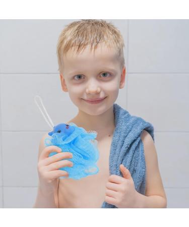TEHAUX Kids Bath Sponge | Exfoliating Shower Loofah & Super Soft Bath Ball for Toddlers | Perfect Bathing Scrubber for Children - Buy Online on GoSupps.com