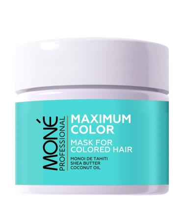 MON PROFESSIONAL Mask for colored dry and damaged hair - Intense care repairing shine color radiance - Keratin shea butter Mono de Tahiti coconut oil - 300 ml