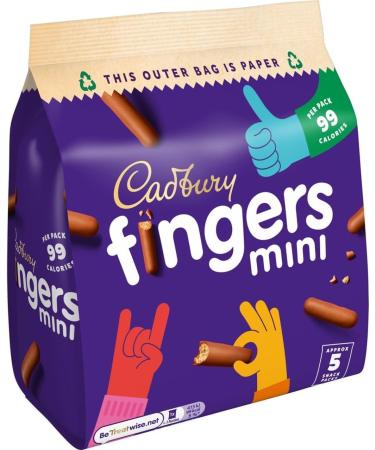  Cadbury Cadbury Mini Fingers Biscuits Bag| 6 x 19.3 g - Buy Online on GoSupps.com