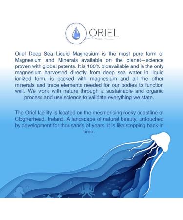 Oriel Magnesium Deep Sea Liquid Drops | 30 mL | Supports Electrolyte Balance & Muscle Function | Fast Absorption - Buy Online on GoSupps.com
