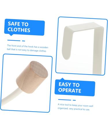 LABRIMP Storage Hooks 2pcs Hanger Creative Dual-Hook Holder Behind Over Hooks Back Coat Cabinet Door Storage Clothing - Buy Online on GoSupps.com