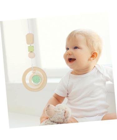 Toyvian 4pcs Baby Gym Soft Toy Set - Nordic Style Green Hanging Baby Play Gym Toys 26X8.5CM - Buy Online on GoSupps.com