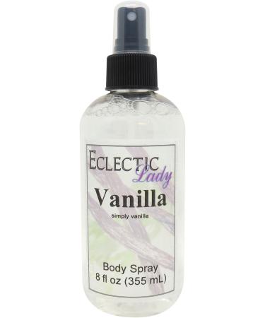 Vanilla Body Spray (Double Strength) 8 ounces Body Mist for Women with Clean Light & Gentle Fragrance Long Lasting Perfume with Comforting Scent for Men & Women Cologne with Soft Subtle Aroma 8 Fl Oz (Pack of 1)
