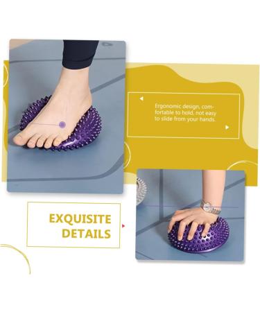 Goohochy Durian-Ball Office & Fitness Massage Device | Spiky Lacrosse & Foot Massage Balls | Arm & Leg Roller | Child-Friendly Violet PVC - 16x16x8cm - Buy Online on GoSupps.com