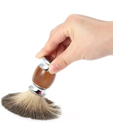 FESJOY Professional Shave Brush - Resin Handle Barber Tool for Men | Premium Beard Cleaning & Shaving Appliance - Buy Online on GoSupps.com
