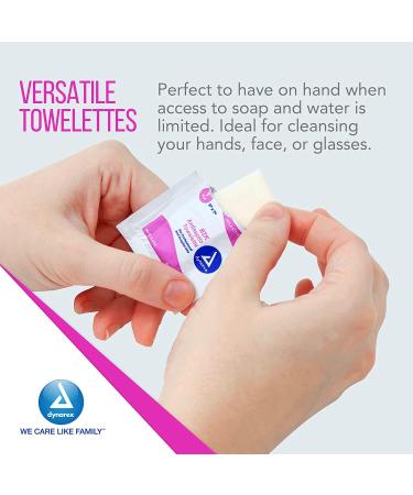 Dynarex 1303 BZK Antiseptic Towelettes - Box of 100 | Disinfectant Wipes - Buy Online on GoSupps.com