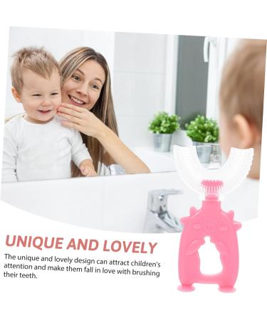 Beavorty U-Shaped Toothbrush for Children - 30 Pack Soft Bristles Perfect for Young Teeth Cleaning - Baby Safe & Durable Design - Buy Online on GoSupps.com