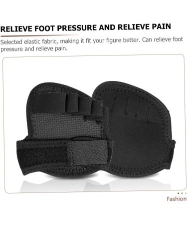 FOMIYES Five Finger Half Socks - Sweat-Absorbing Forefoot Pads Anti-Slip Palm Cushions - 2 Pairs - Black 12x10.5cm - International Shipping Available - Buy Online on GoSupps.com