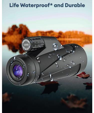 2023 High Powered Monocular Telescope with Smartphone Adapter & Tripod - BAK4 Prism, Clear Low Light Vision for Wildlife Hunting, Camping, Traveling - Buy Online on GoSupps.com