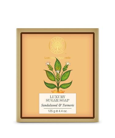 Forest Essentials Forest Essentials Luxury Sugar Soap with Sandalwood and Turmeric 125g