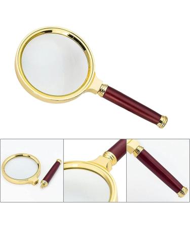 Portable Handheld Magnifier | 10X Wood | Sandalwood Handheld Magnifier for Science Reading Book Inspection Full of Stars - Buy Online on GoSupps.com