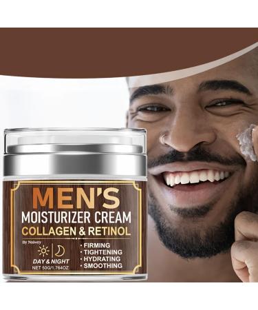 Noiwey Men's Moisturizer Cream with Collagen and Retinol Day and Night Firming and Hydrating 1.764oz - Buy Online on GoSupps.com