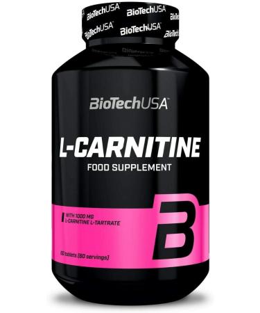 Biotech USA L-Carnitine 1000mg 60 Tablets - Buy Online on GoSupps.com