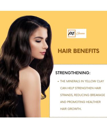 mGanna 100% Natural Brazilian Yellow Clay Powder 0.5 Lbs / 227 gm for Anti-Ageing & Skin firming Creams and Soap Making - Buy Online on GoSupps.com