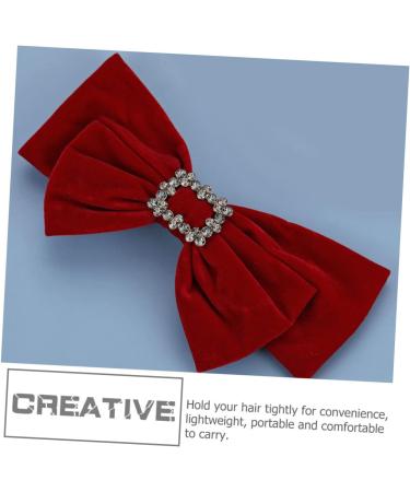 FRCOLOR Accessories accessories pin bow barrettes for women womens clips floral bow pin Holiday Bow barrettes for girls women bow headdress clip flannel big bow Miss Big - Buy Online on GoSupps.com