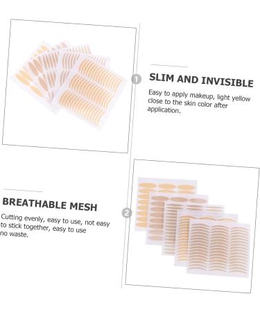 Angoily 50 Sheet Lace Double Eyelid Sticker Mesh Tape Invisible Eye Stickers Tool Second Generation Hooded - Buy Online on GoSupps.com