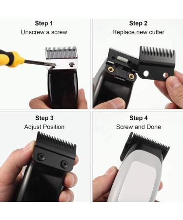 jklashfi 5 Set Replacement Movable Blade Steel Accessories for Blade Professional Hair Clipper Blade Carton - Buy Online on GoSupps.com