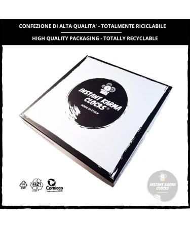 Instant Karma Clocks - Elegant Wall Clock for Nail & Beauty Salons | Model 02 Black - Ideal for Manicure & Makeup Businesses - Buy Online on GoSupps.com