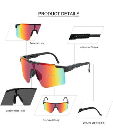 FAST STEP Sports Sunglasses - Unisex Polycarbonate Frame Cycling Glasses | UV400 Protection for Outdoor Activities - Buy Online on GoSupps.com
