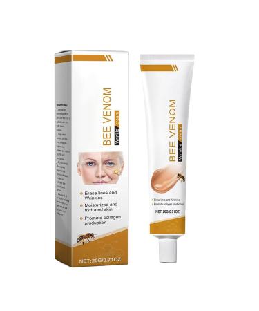 Bee Venom Moisturiser Cream Wrinkle Removal & Firming Anti-Aging Eye & Face Bee Venom Skin Treatment Cream (1 Pack 0.71Oz) 1 Pack 0.71 Fl Oz (Pack of 1)