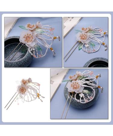 FRCOLOR Butterfly Flower Hairpin Hair Accessories Rhinestone Hair Clip Chinese Decor Decorative Hairpin Floral Hair Sticks for Buns Styling Hair Clips Fine China Imitation Pearls Miss - Buy Online on GoSupps.com