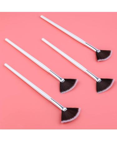 SAVITA 4Pcs Fan Brushes Fan Mask Brush Soft Facial Brushes Tools Facial Mask Applicator Brush Face Mask Brushes Makeup Brushes for Peel Sleeping Mask Mud Mask Makeup(Gradient Brown) 20.5cm/8 inches gradient brown - Buy Online on GoSupps.com