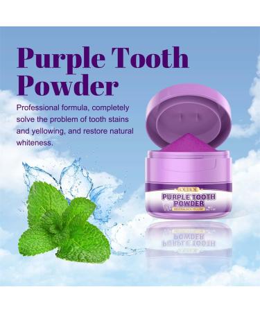 Deodorizing Teeth Whitening Powder Purple Toothpaste Powder Natural Teeth Whitening Toner Effectively Whitens Teeth and Removes Bad Breath (5PCS) - Buy Online on GoSupps.com