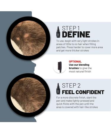 Void Homme Beard Pencil - Light Brown & Black | Waterproof Beard Filler Pen for Men - Buy Online on GoSupps.com