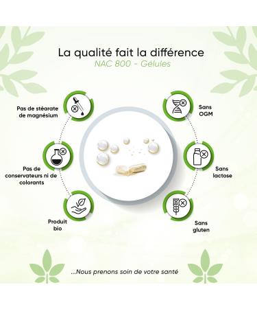 NAC 800 mg - 240 Capsules - For 8 Months - Pill Box Included - High Dosed - Vegan - Premium Quality - Antioxidant & Detoxifying - Made in Germany - Buy Online on GoSupps.com