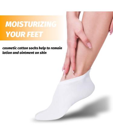 COMNICO 3 Pairs Moisturizing Socks Overnight Cotton Lotion Socks Soft Feet Moisturizer Spa & Pedicure Socks for Dry Feet Cracked Heels Men Women Foot Care Moisture Enhancing Socks One Size Fits Most - Buy Online on GoSupps.com