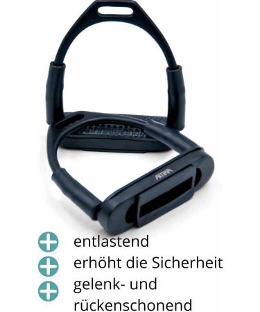 AMKA Joint Black Safety Stirrups - Adjustable 10 12 13 cm Width for Optimal Riding Comfort | International Shipping Available - Buy Online on GoSupps.com