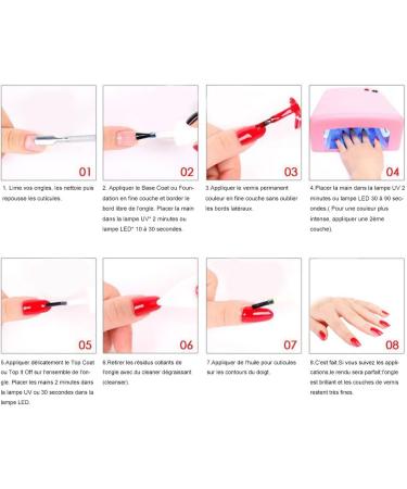 Vishine Soak-Off UV LED Gel Polish Nail Art Manicure Lacquer Coral (121) - Buy Online on GoSupps.com