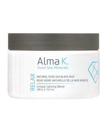 ALMA K Natural Dead Sea Black Mud Mask - Dead Sea Mud Mask for Women - Beauty Mask - Organic Mud Mask for Body - Natural Skin Care Products - 15.2 oz