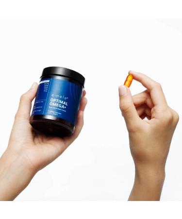 eimele | Optimal Omega+ | Plant-Based Omega-3 EPA & DHA | Supplement for Brain Eye & Heart Health | Antioxidant Support for Cognitive Function & Wellbeing | Non-GMO | Vegan | 60 softgel Capsules - Buy Online on GoSupps.com